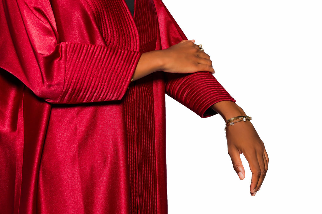 First Impression Abaya - Burgandy